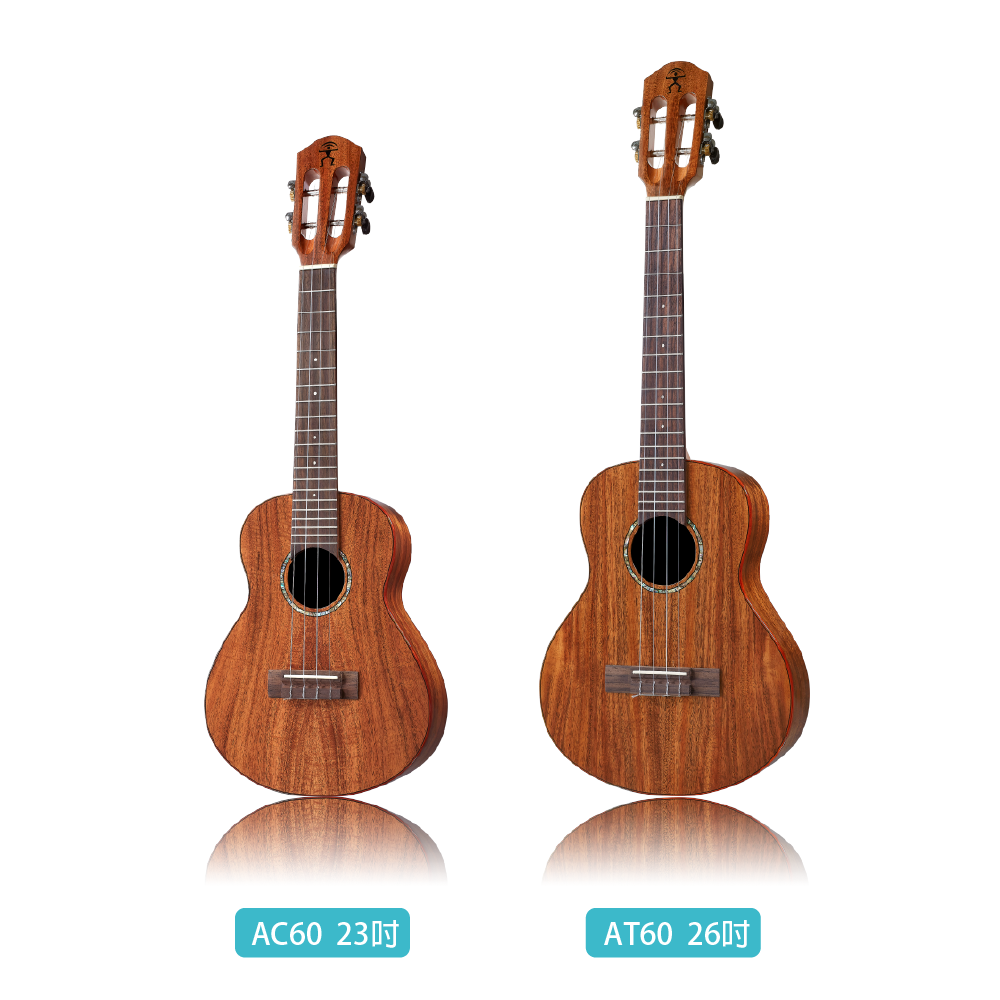 aNueNue aNueNue / 夏威夷夢60系列 全單烏克麗麗(台灣相思木)(原聲款/插電款)(AC60E/AT60E) 彩虹人官方認證 第 2 張圖片｜三峽烏克麗麗