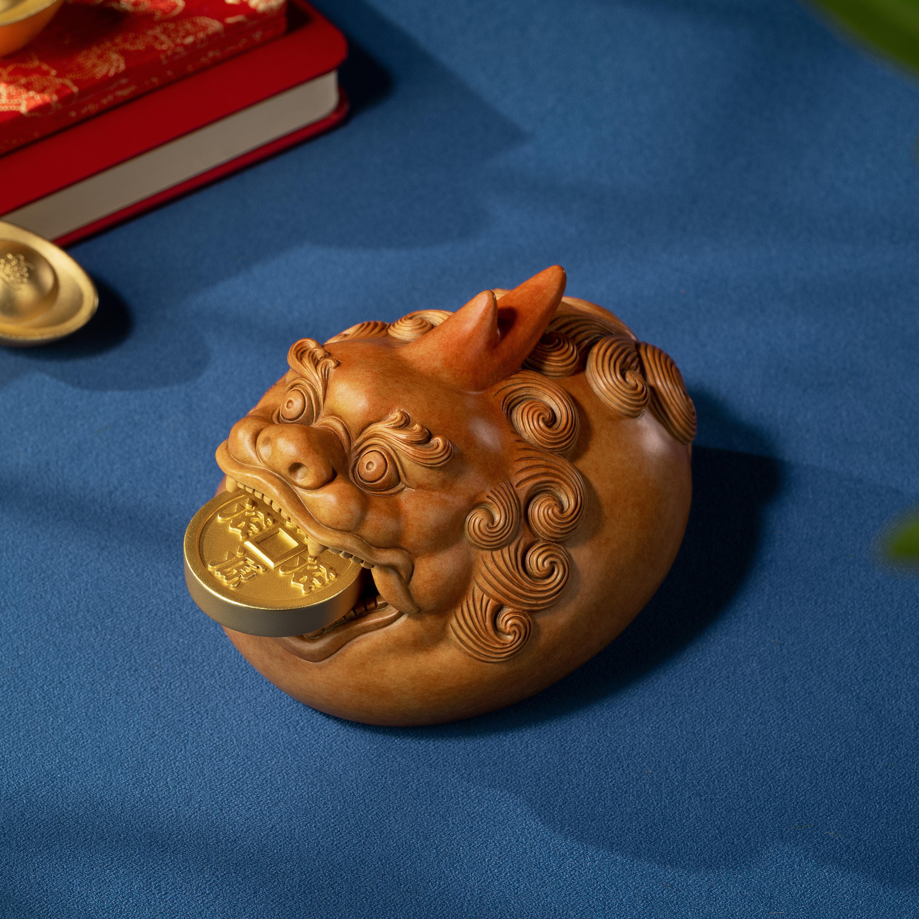 戰國 時代・青銅器 收藏 【青銅 瑞獸 聚財富 天祿神獸 招財祥瑞