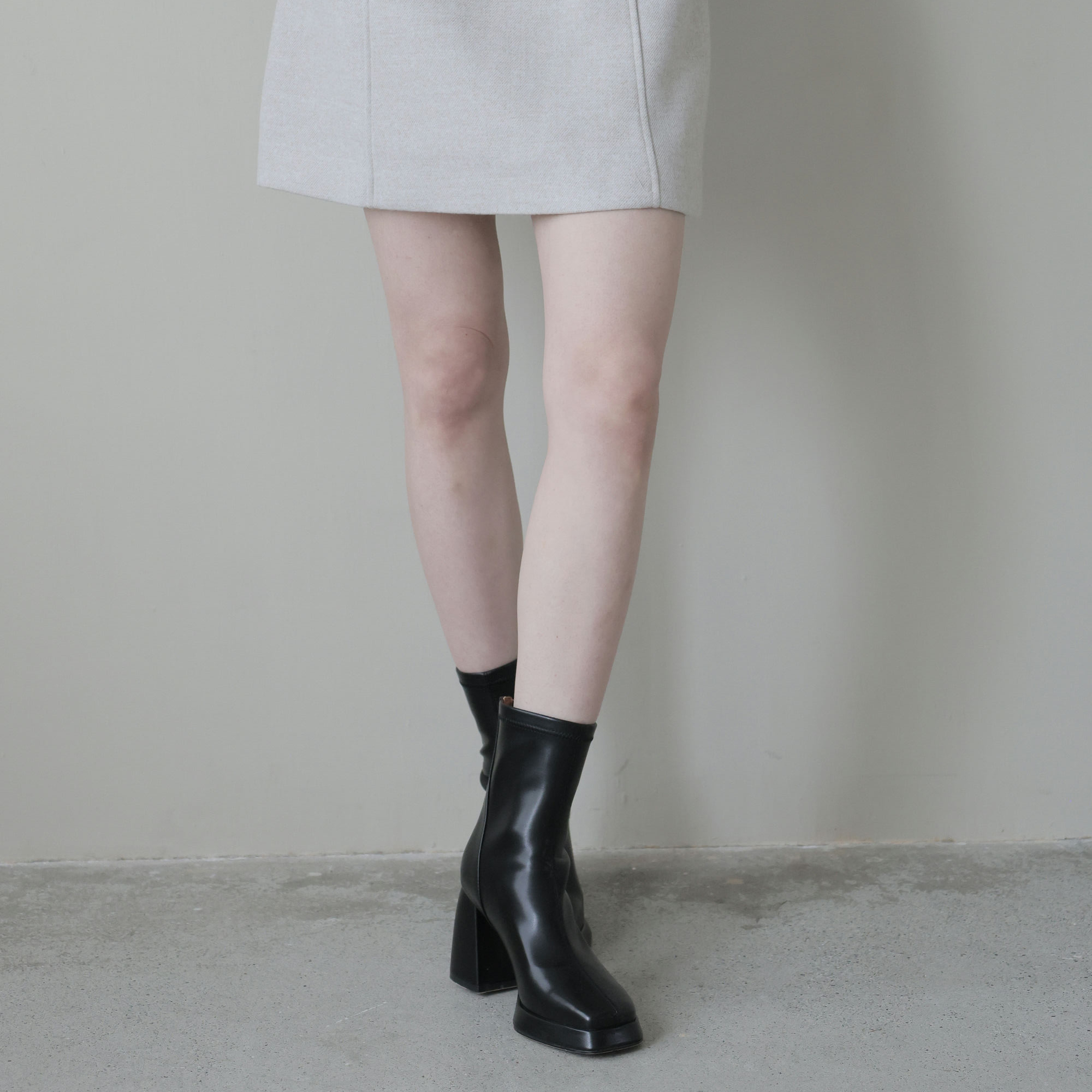 方頭帥性增高中筒靴2207