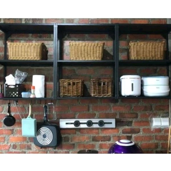 Beige Rattan Basket Picnic Storage Organizer Square