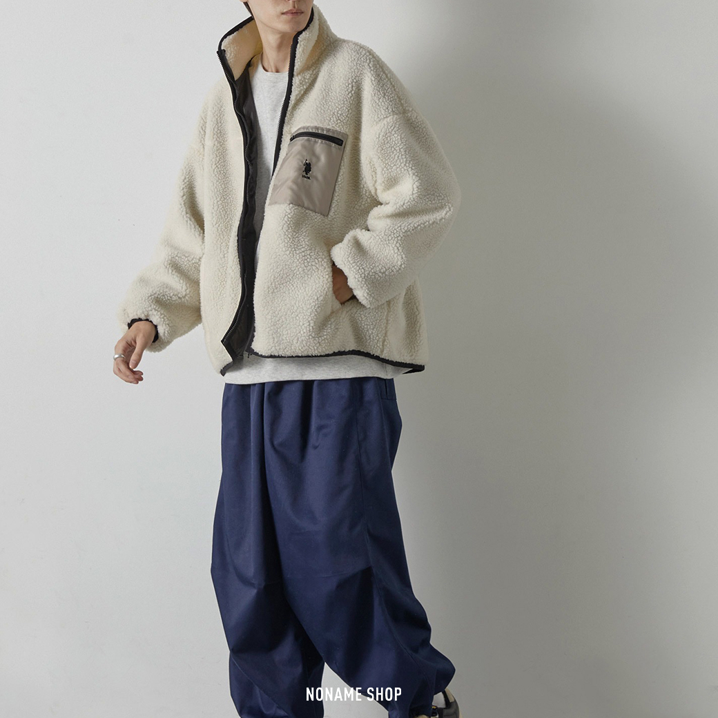 U.S. POLO ASSN 羊羔毛 立領 保暖 外套 四色 (男款)