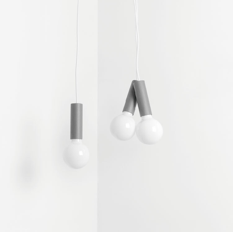 CHERRY Pendant Lamp | 木製磁性組合吊燈 | 灰色