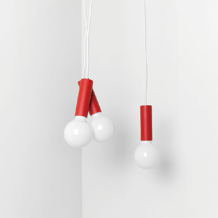 CHERRY Pendant Lamp | 木製磁性組合吊燈 |紅色