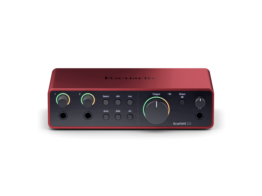 Focusrite - scarlett-2i2 4th 錄音介面 USB錄音 錄音設備