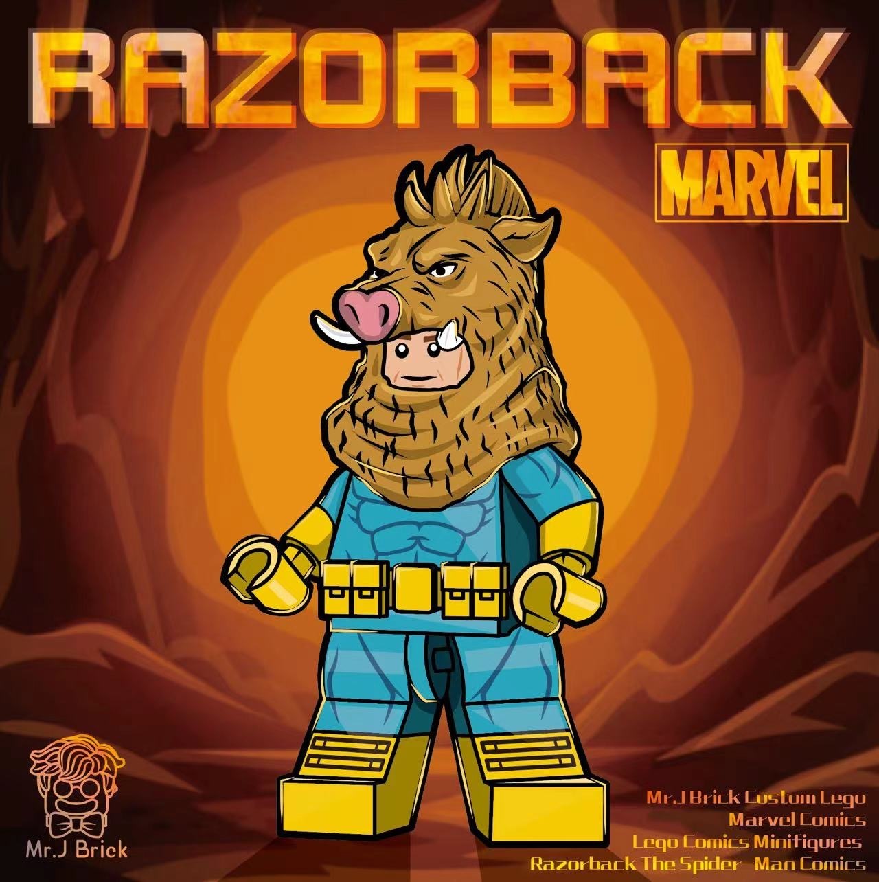 [MrJ Brick][In Stock] Razorback [PADprinted]