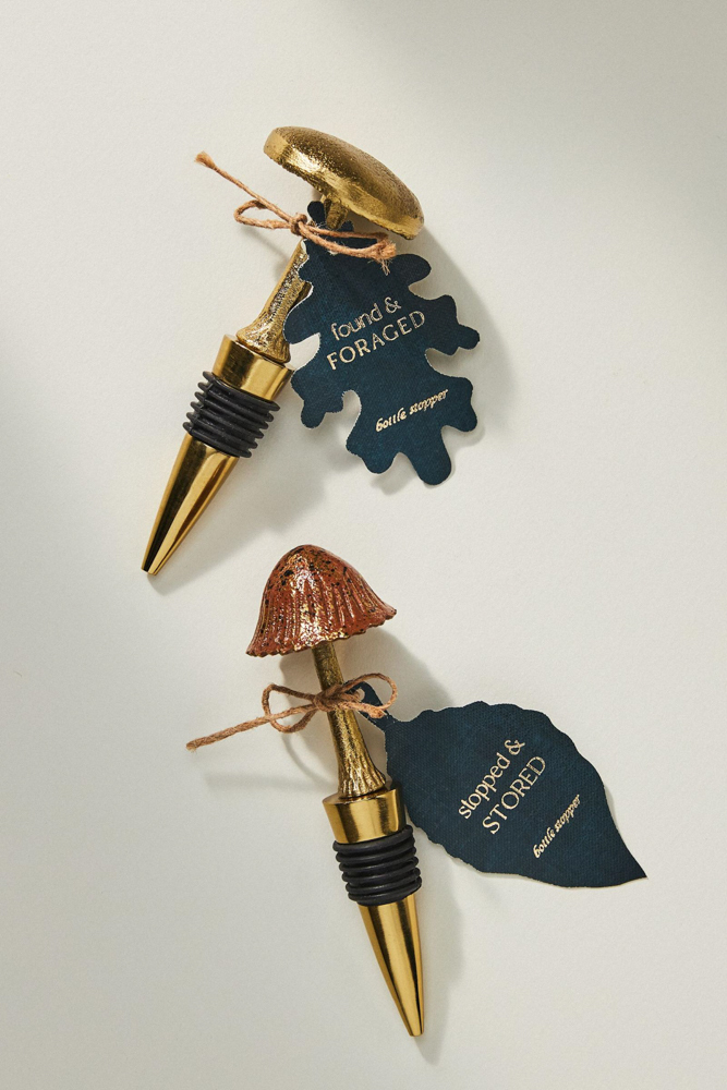 Gold Bottle Stopper 美國金色手工鑄鐵酒塞器