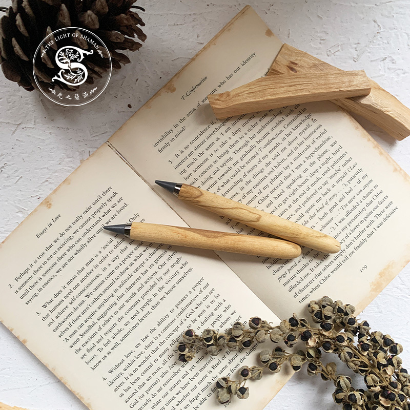 手工製作印加聖木合金鉛筆 招財避邪隨身在手-光之薩滿