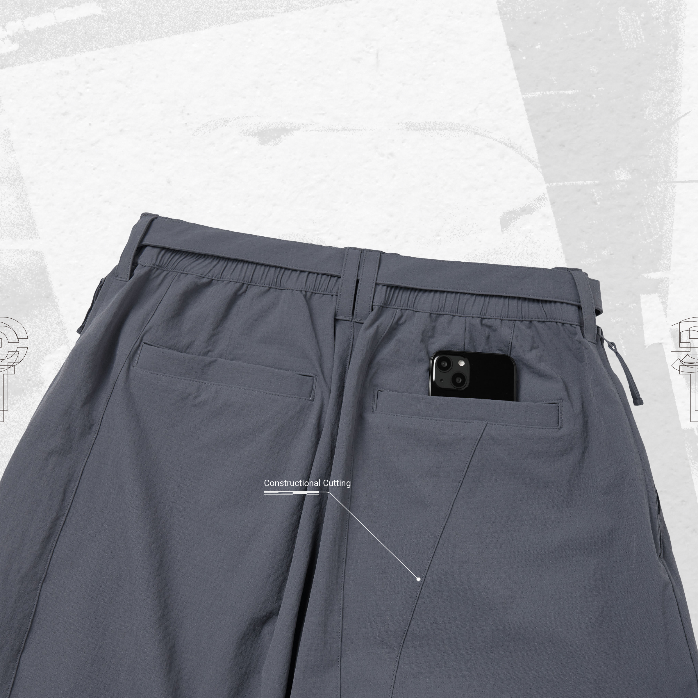 GOOPiMADE® SP Baggy 7/10 Slacks GRAY GTB-01P” SP Baggy 7/10 Slacks - Gray