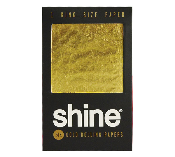 SHINE 24K GOLD ROLLING PAPER - KING SIZE