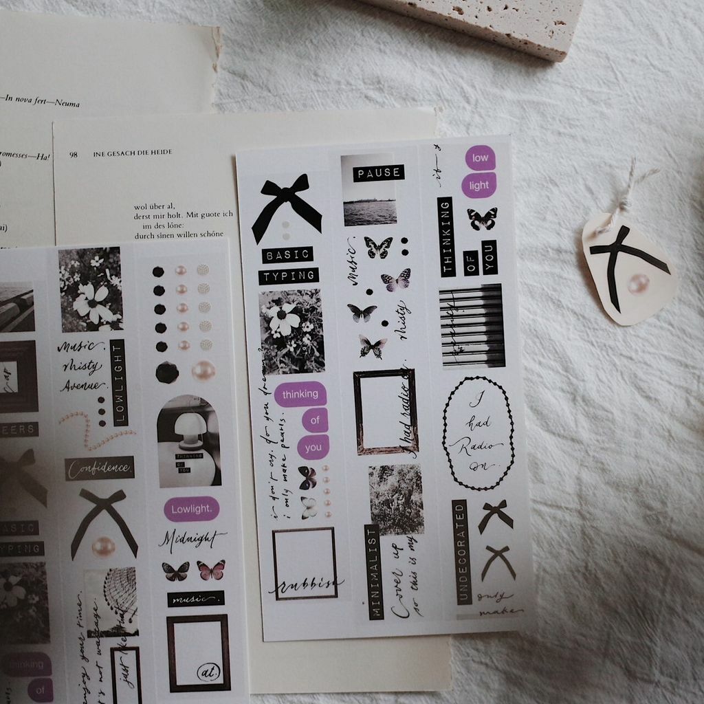 珍珠 Pearls 亮面 PET膠帶（帶離型紙）｜茄子先生