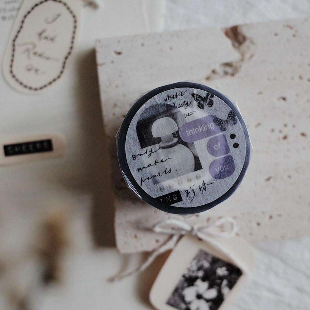 珍珠 Pearls 亮面 PET膠帶（帶離型紙）｜茄子先生