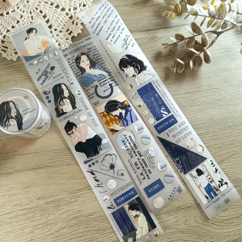 紙上旅行 x Lanarte．Your moment 5cm霧面PET膠帶 <整捲/分裝>