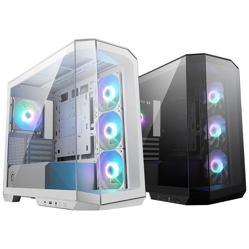 米特3C數位–MSI 微星 MAG PANO M100R PZ 黑色/MAG PANO M100R PZ WHITE白色 M-ATX機殼