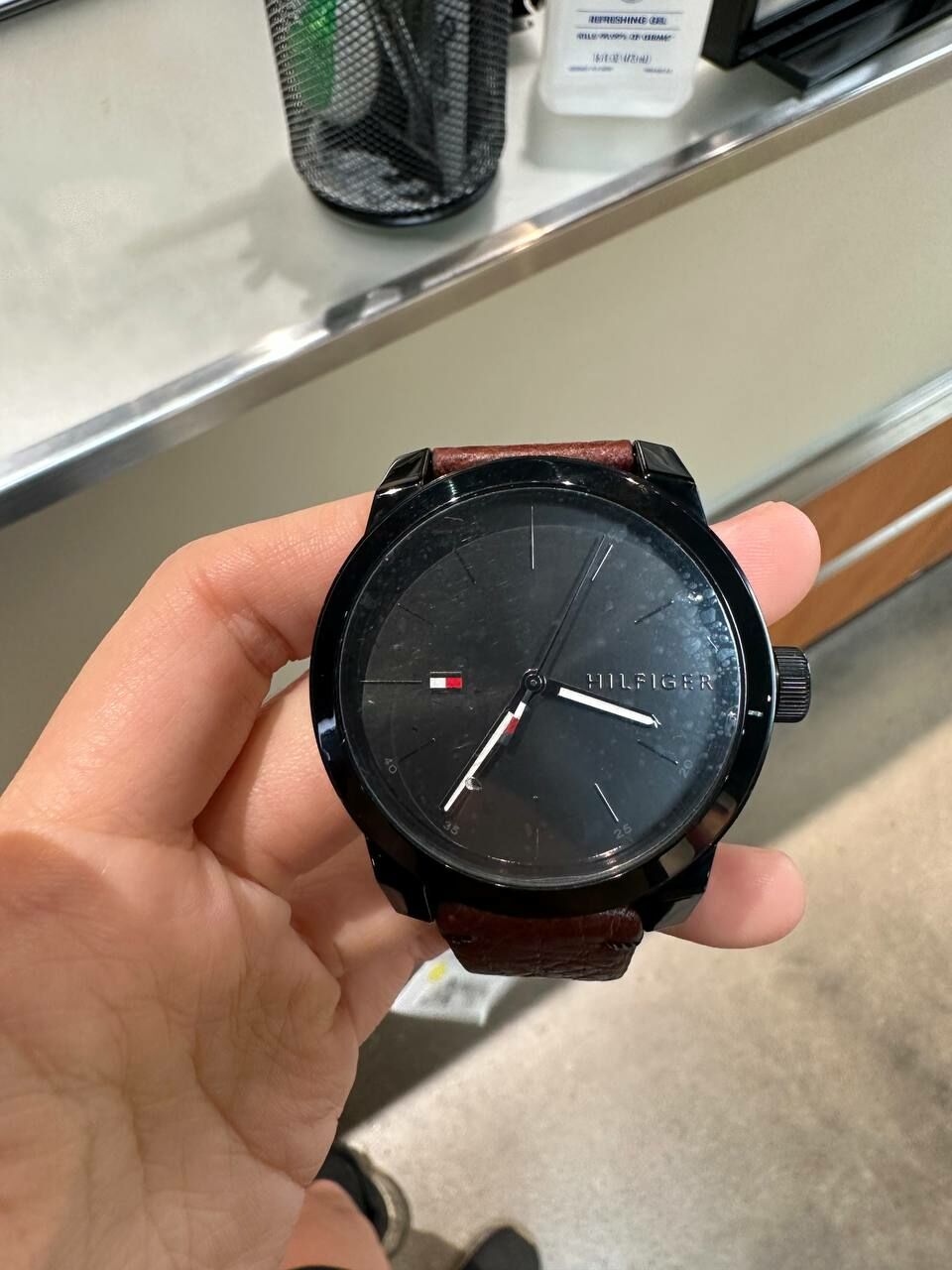 [S] TOMMY HILFIGER LUXURY WATCH HILFIGER 1791383 MEN'S QUARTZ WATCH,BLACK/BROWN, 885997228947 (STH530)