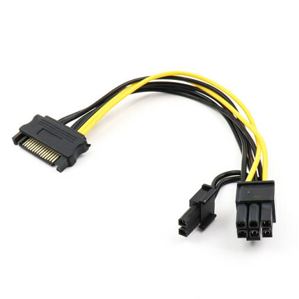 SATA 電源線 8P (6P+2P)
