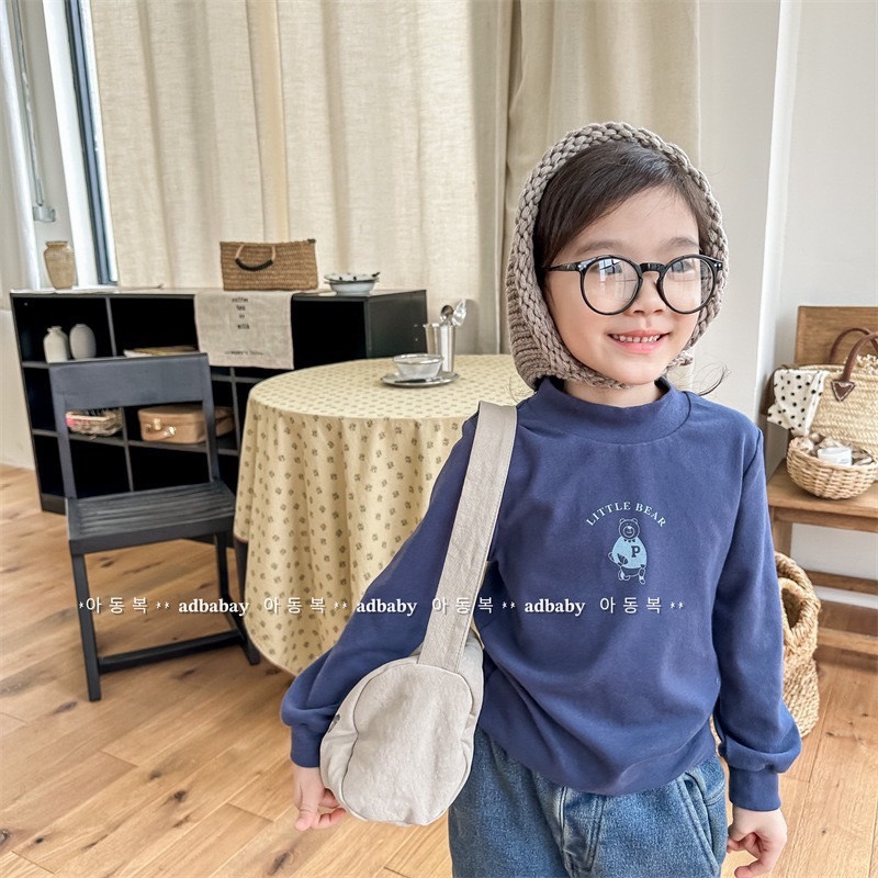 小立領熊熊內搭上衣