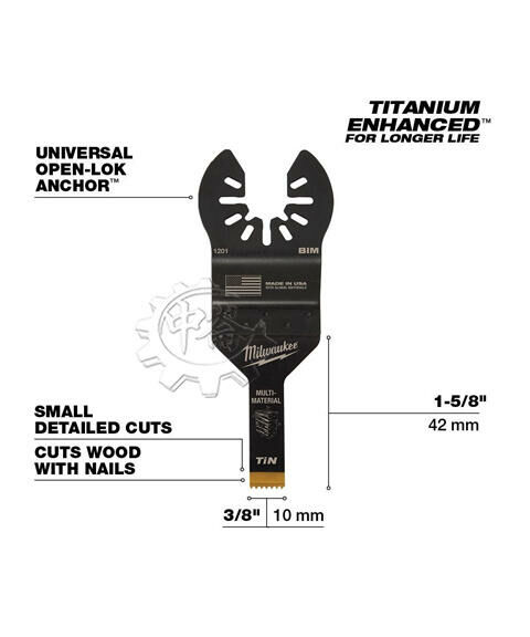 ＊中崙五金【附發票】美沃奇 10mm鈦加強型多用磨切片 49-25-1201 魔切片 適銅、PVC塑膠、木材、石膏板