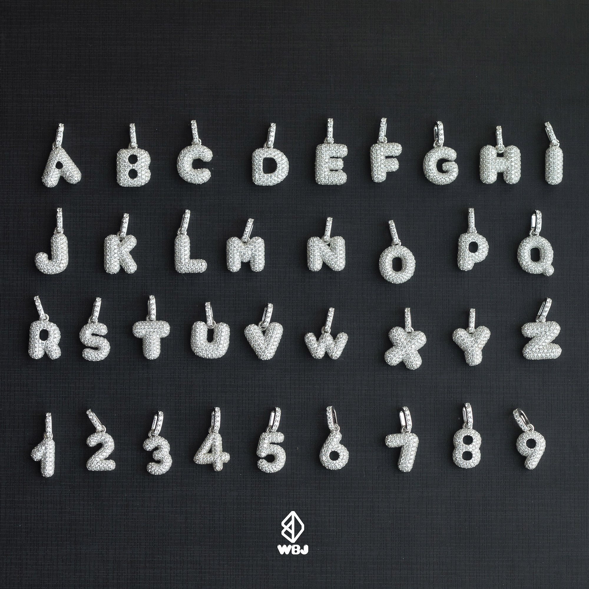 泡泡字母吊墜項鍊｜3色