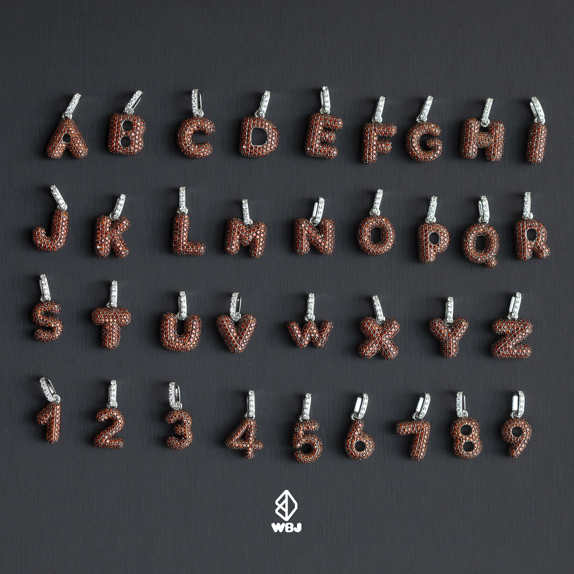 泡泡字母吊墜項鍊｜3色