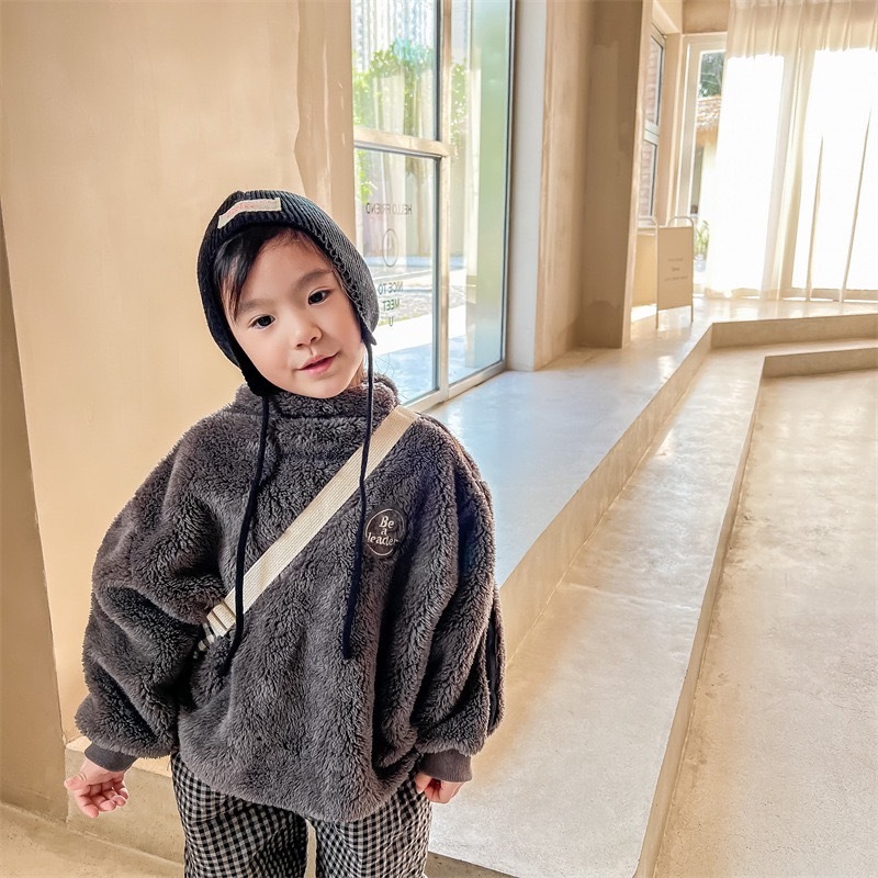 羊羔絨舒服立領上衣