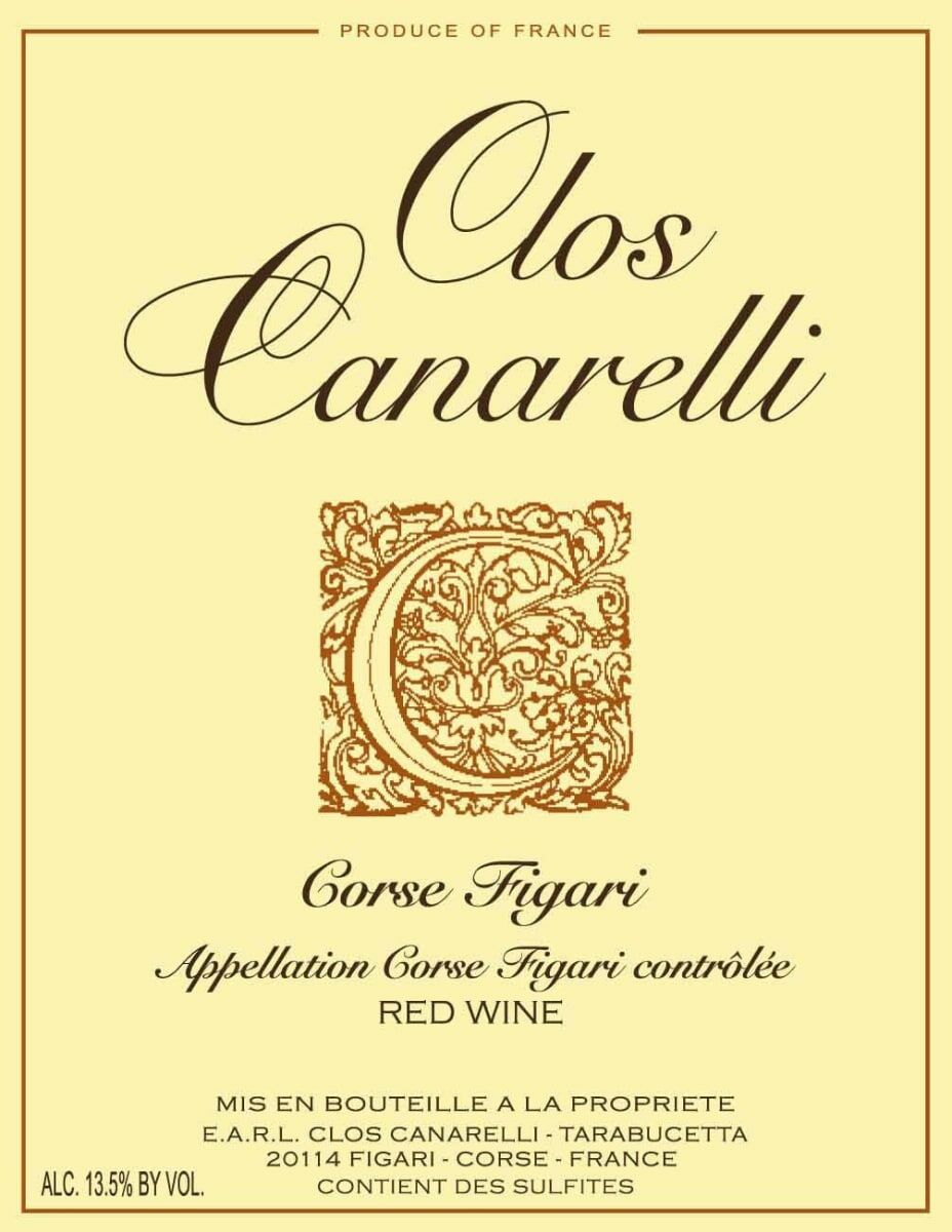 Clos Canarelli Corse Figari Rouge 2021