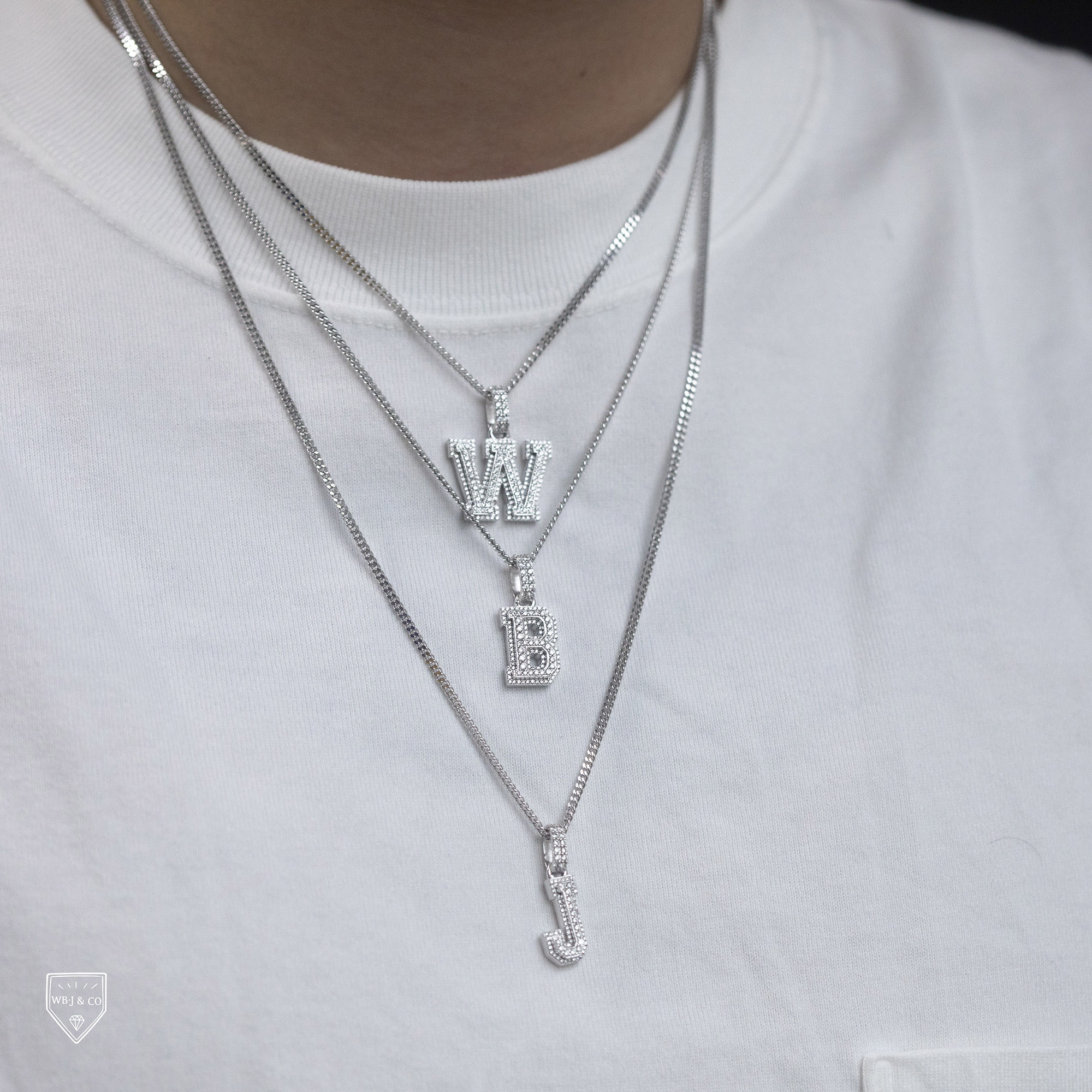 字母數字吊墜項鍊