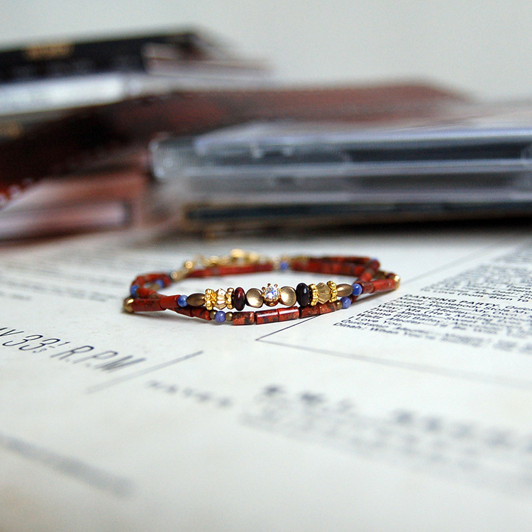 緩慢列車 – 紅花碧玉 – 手鍊