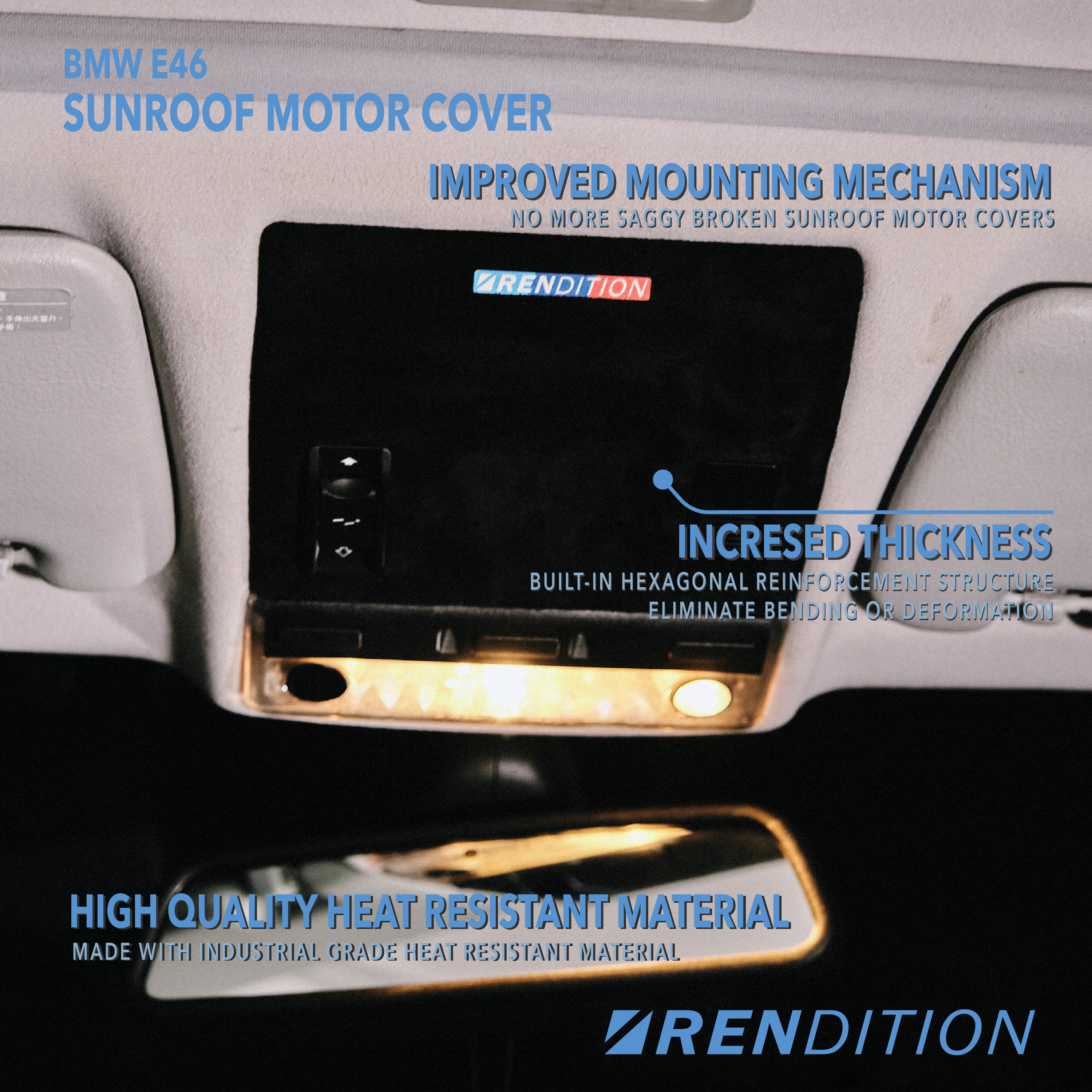 BMW E46 SUNROOF MOTOR COVER