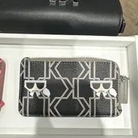 [S] KARL LAGERFELD 23WW3284 K/MON KOCKTAIL CARD WALLET,GREY/BLACK, 8720744559481 (SKL811)