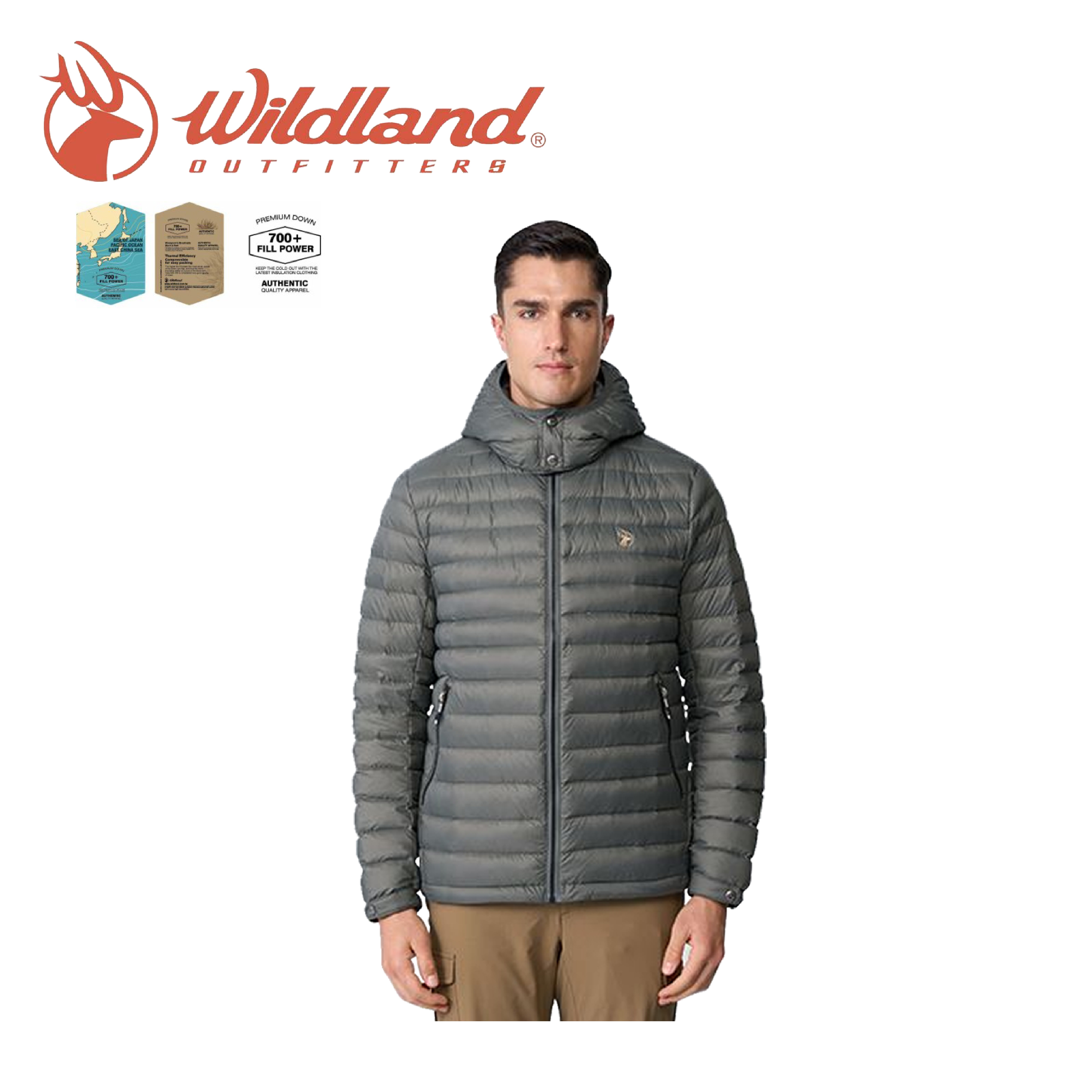 Wildland荒野 700FP可拆帽羽絨外套 男款 (3色) 02WB12102