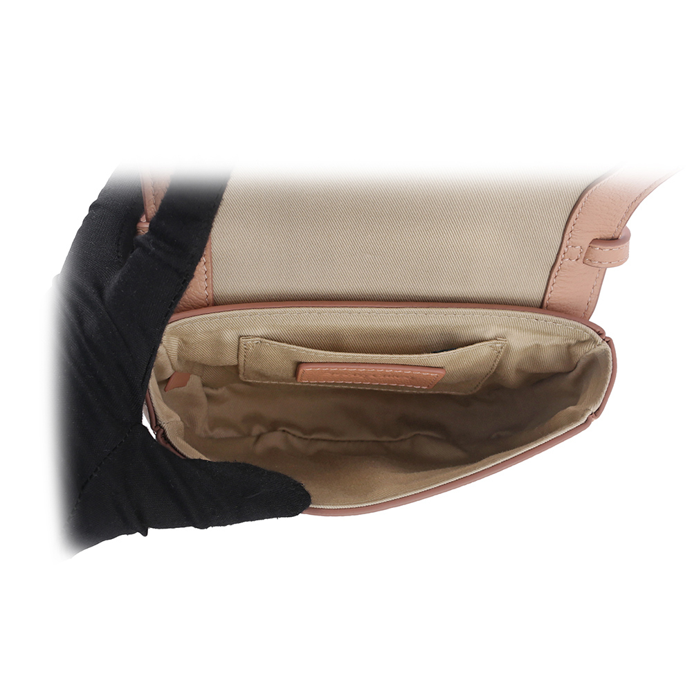 【SEE BY CHLOE】HANA BAG迷你型牛皮/麂皮斜背包(粉色) CHS18AS901417 6I3