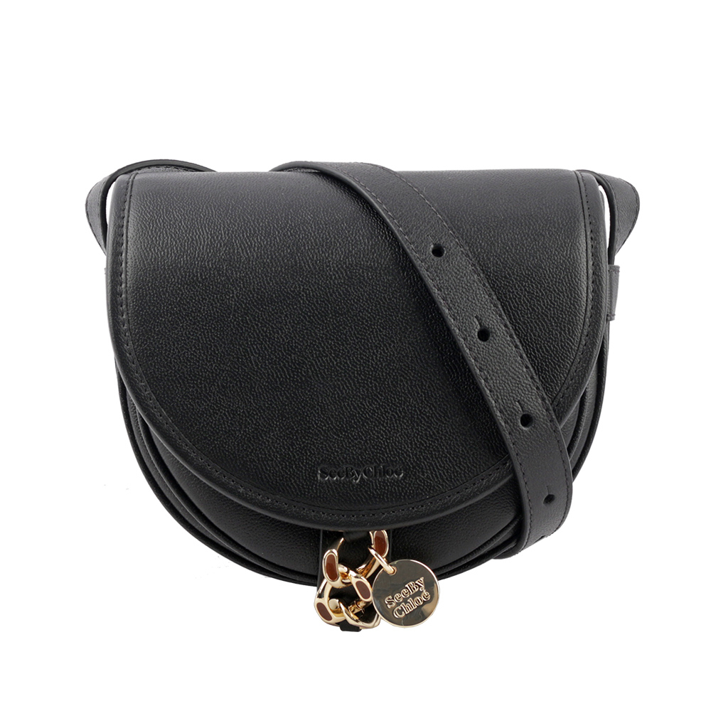 【See by Chloé】MARA BAG 牛皮小款斜背馬鞍包
