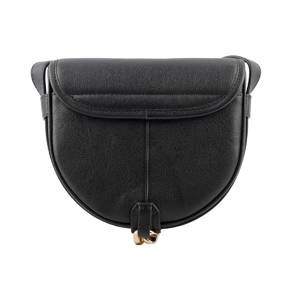 【SEE BY CHLOE】MARA BAG 牛皮小款斜背馬鞍包(黑色) CHS21WSB39388 001