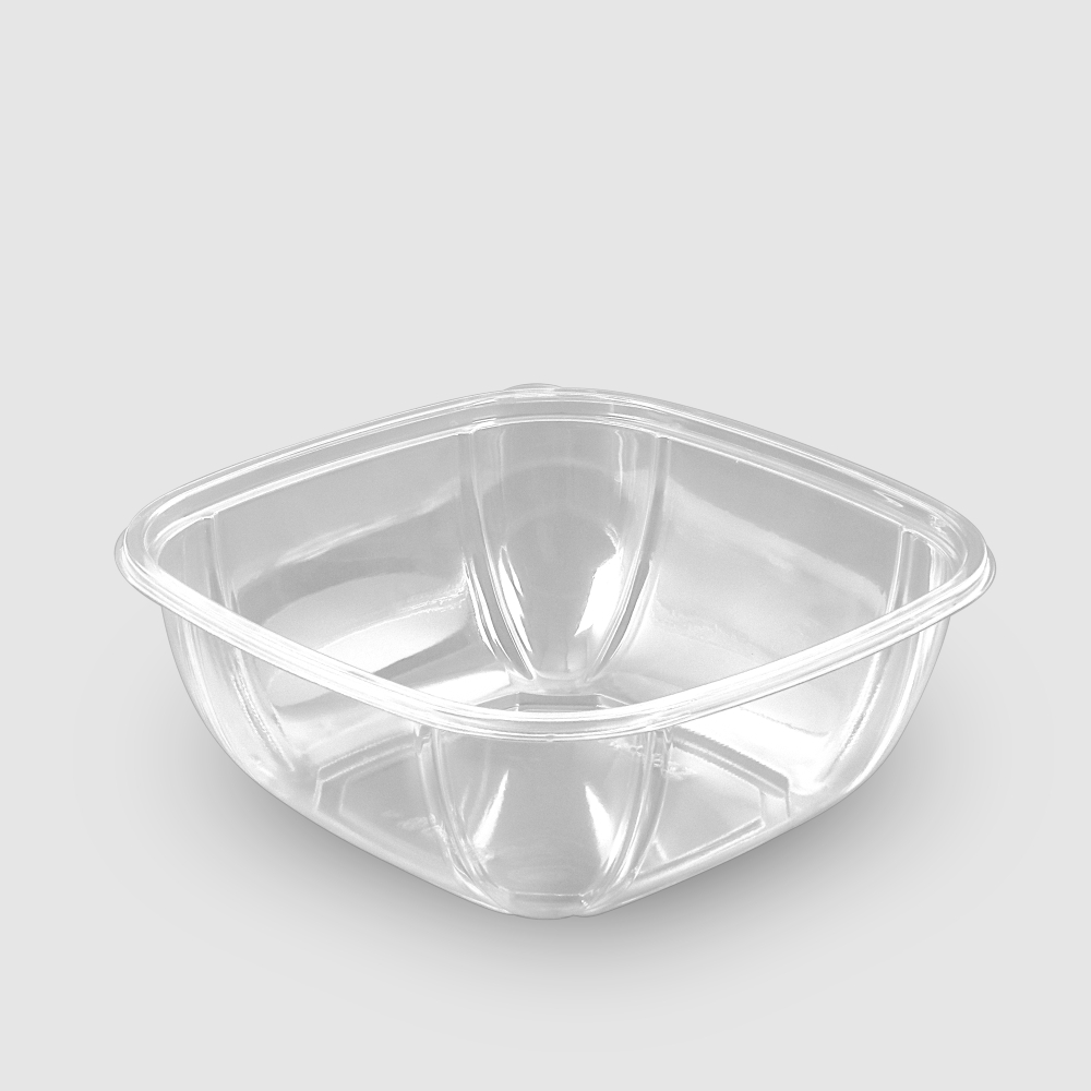 塑膠透明沙拉盒-HK 正方形 48oz