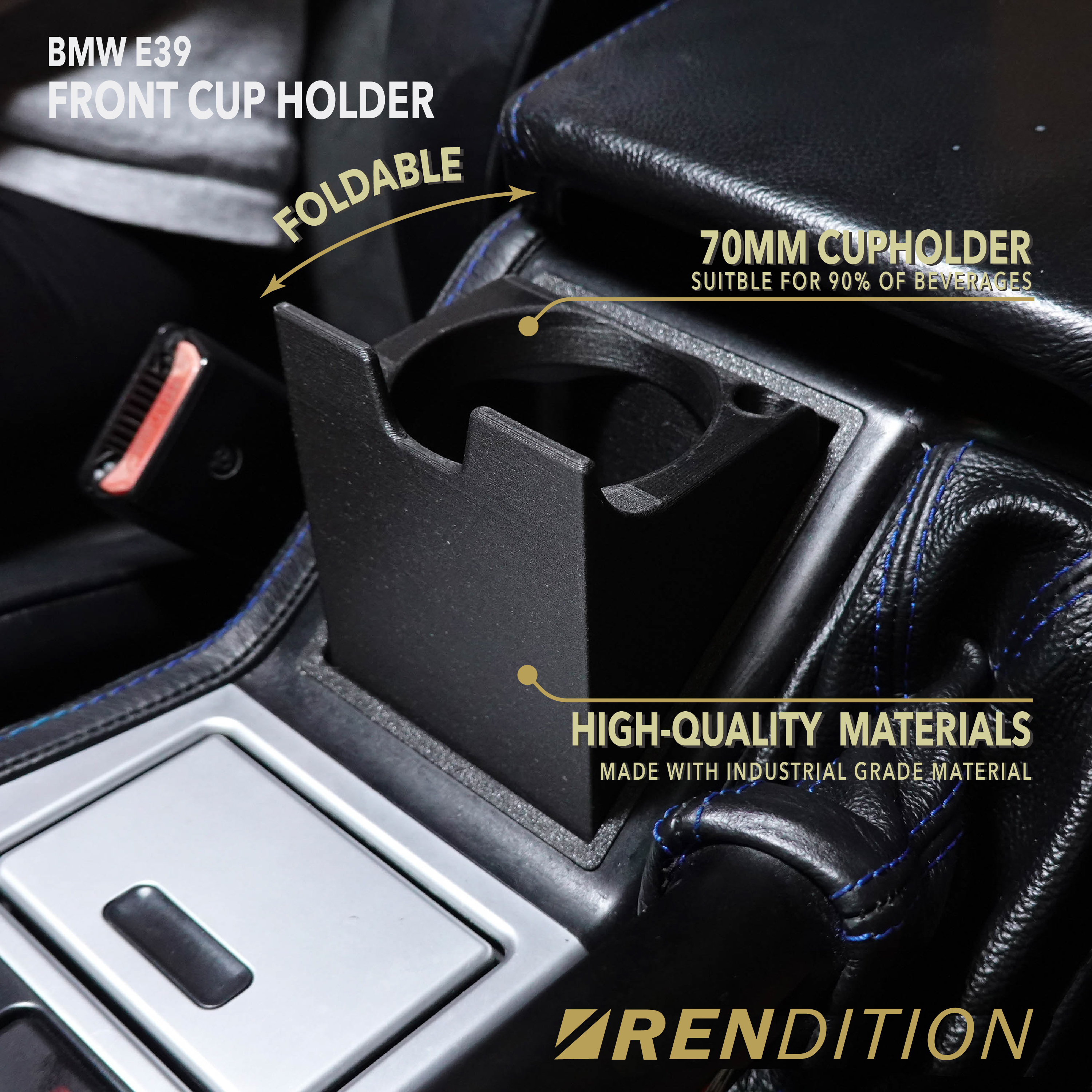 BMW E39 FRONT CUP HOLDER