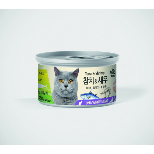 Meowow 韓國高級白吞拿魚加鮮蝦貓湯罐 (White Tuna Meat & Shrimp) 80G