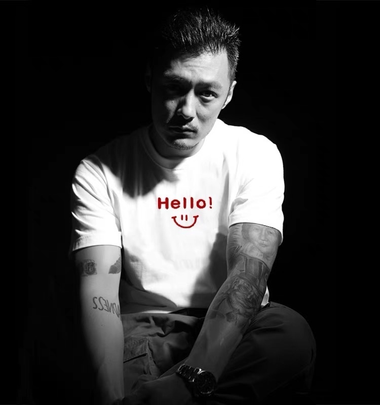 Nice本店專屬短袖 笑臉😊本店老闆專屬短T 2023 hello nice倉石ㄧ樹 重磅寬鬆短袖T恤