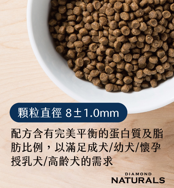 雞肉米全齡犬小顆粒｜天然饌 Diamond Naturals