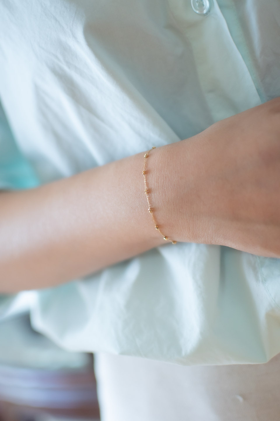 18K Stardust Plain Gold Bracelet