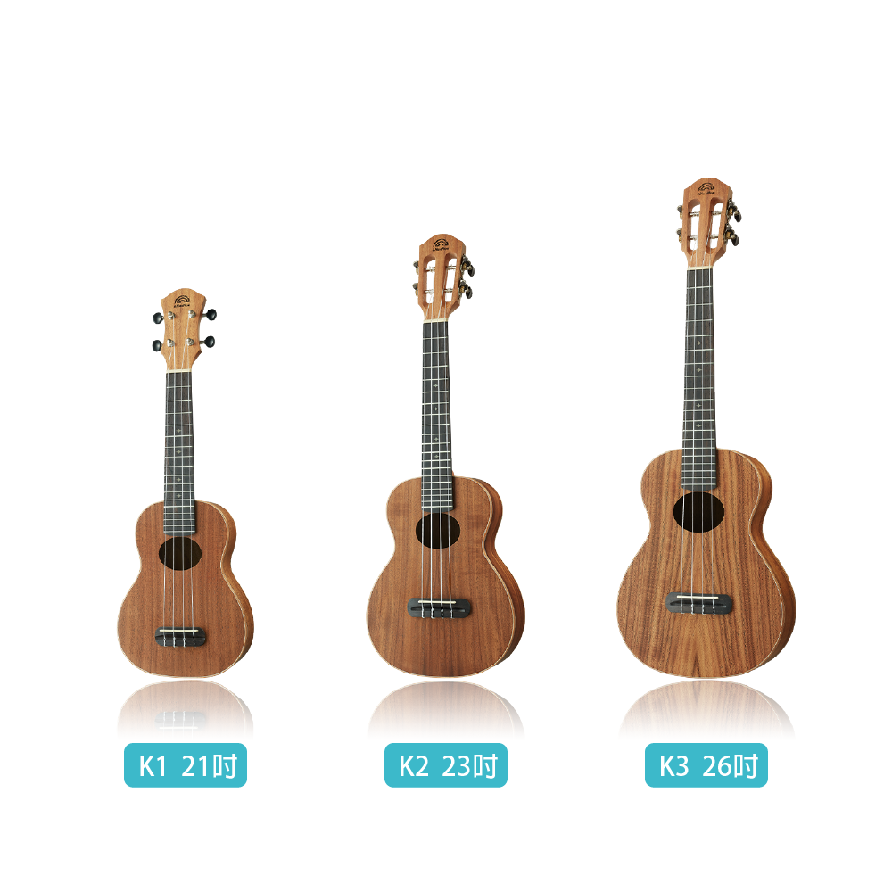 aNueNue aNueNue / 彩虹入門K系列 烏克麗麗(台灣相思木)(原聲款/插電款)(K1E/K2E/K3E) 彩虹人官方認證 第 2 張圖片｜三峽烏克麗麗