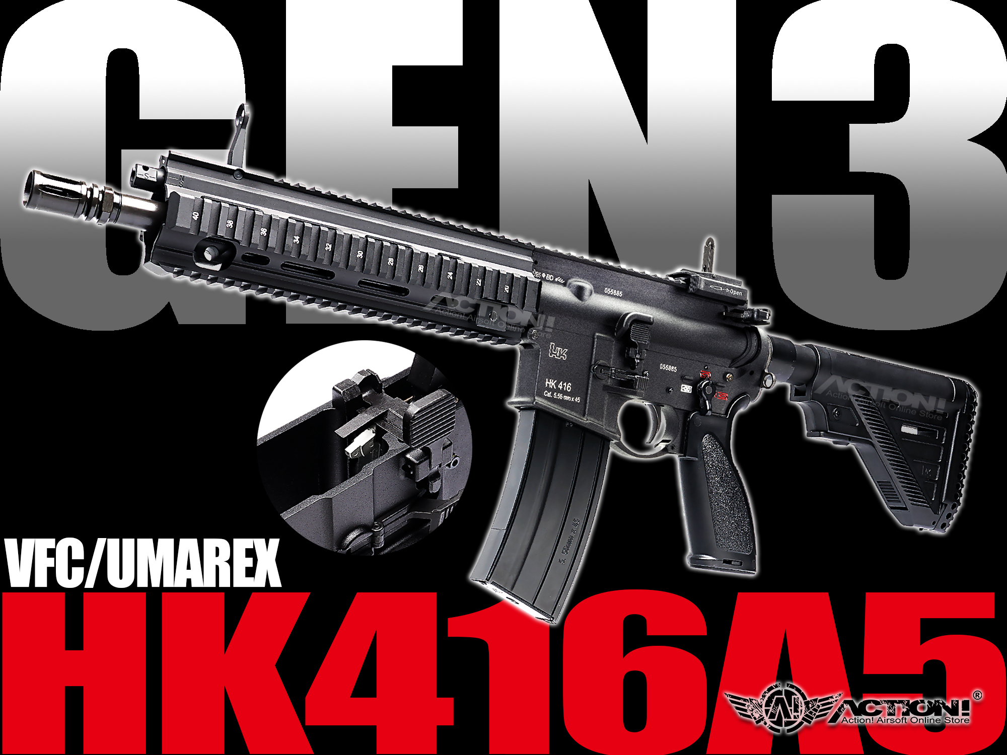 VFC/Umarex - HK416A5 Gen3 /V3 GBB氣動槍(黑色)