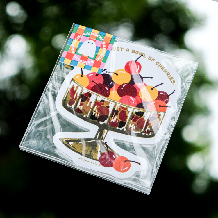 Raimochi｜裁型卡片｜祝福滿滿｜櫻桃