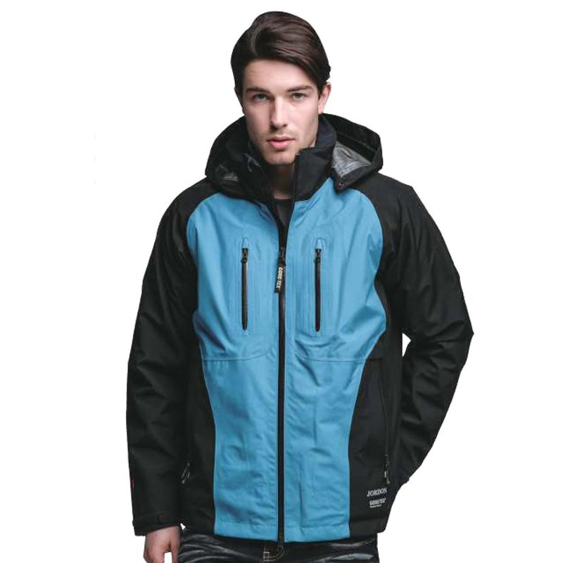 JORDON 橋登 男款 GORE-TEX防水透氣+POLARTEC兩件式外套 (亮藍、亮桔) 二件式/防水透氣/帽可拆/賞雪旅遊 06JM1115