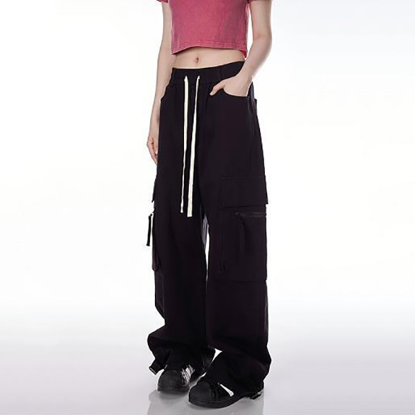 Simple drawstring overalls
