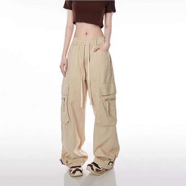 Simple drawstring overalls