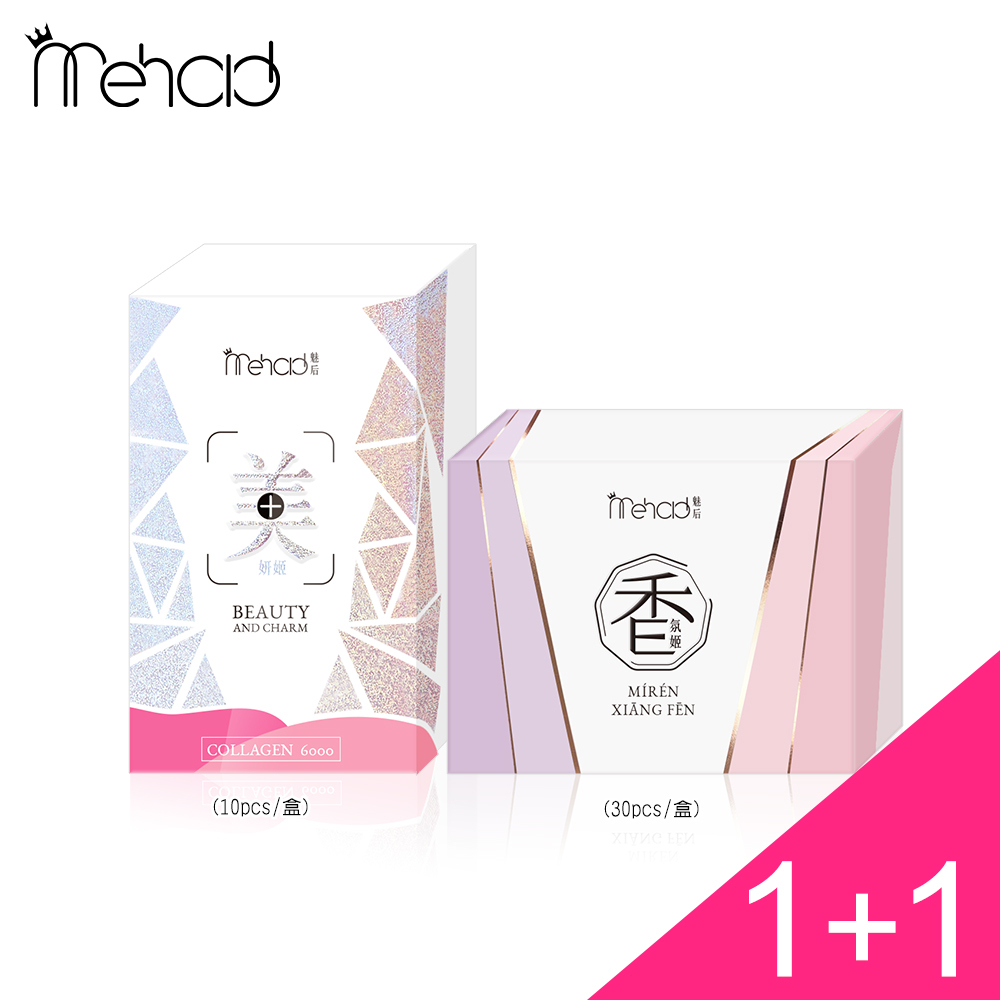 (1+1) Mehold美妍姬水光飲(10包/入) x1+香氛姬軟膠囊(30顆/入) x1