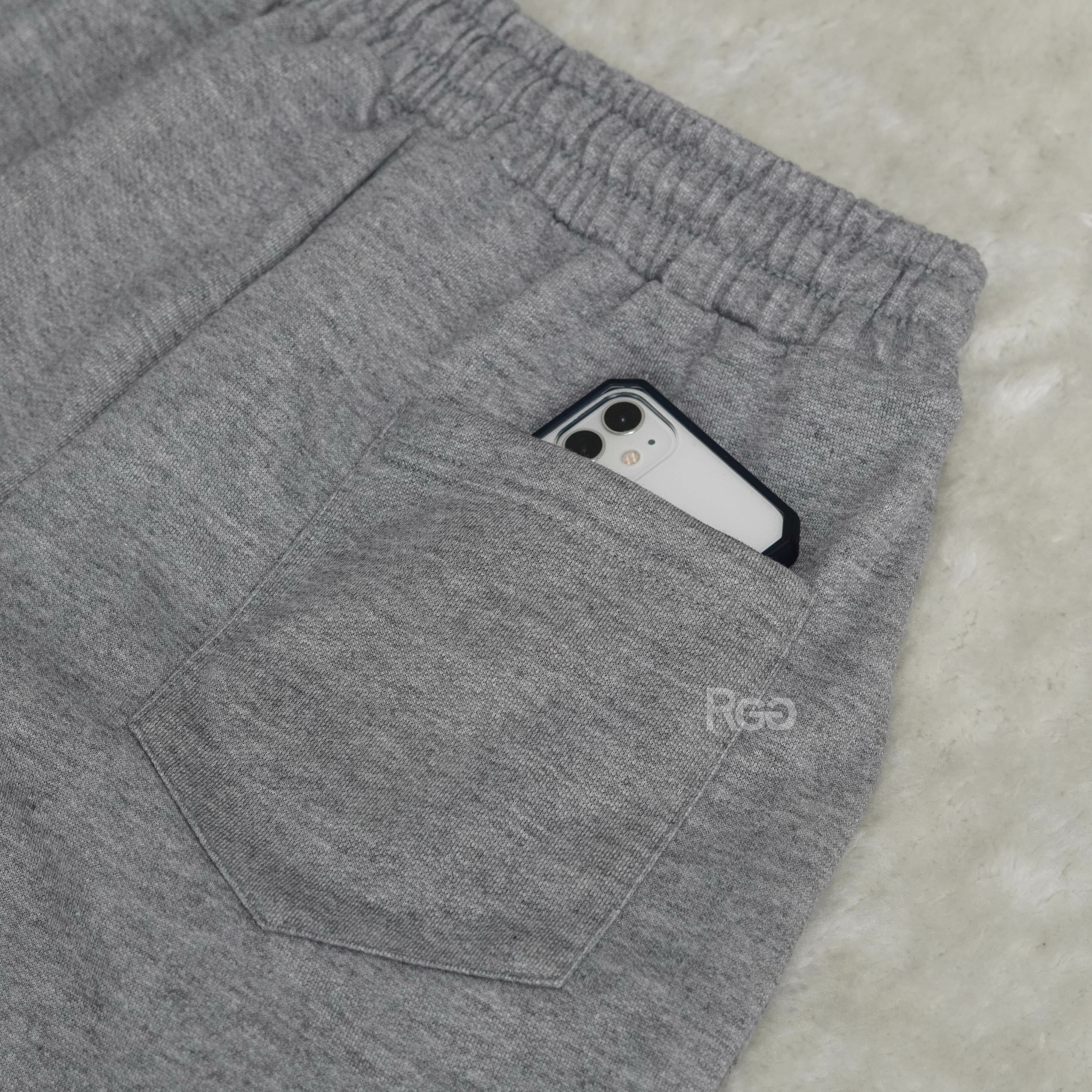 #1716 韓國滾邊條棉長褲背面口袋細節照