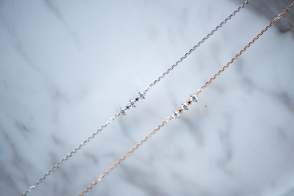 18K Tri-star Diamond Bracelet