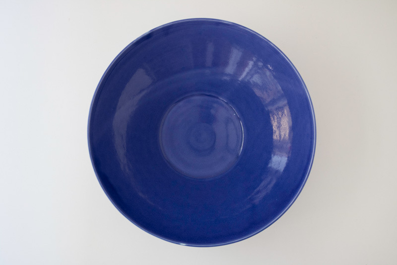 +g 祥見知生選品-石田誠-紅毛手 大平鉢 青