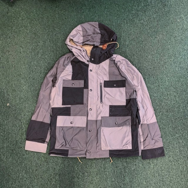 最後價格 LAST PRICE SALE : BEAMS TOKYO PATCHWORK TEFLON MOUNTAIN ZIP PARKA - GREY SIZE M IN STOCK NOW (現貨發售中)